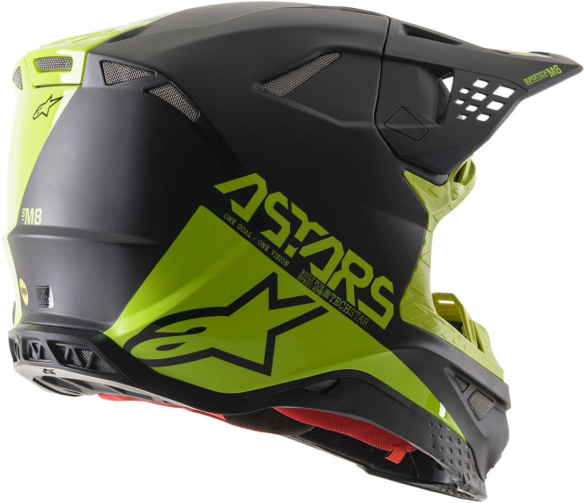ALPINESTARS Supertech M8 Motorcycle Helmet - Echo - MIPS® - Black/Yellow - XL 8302621-1158-XL
