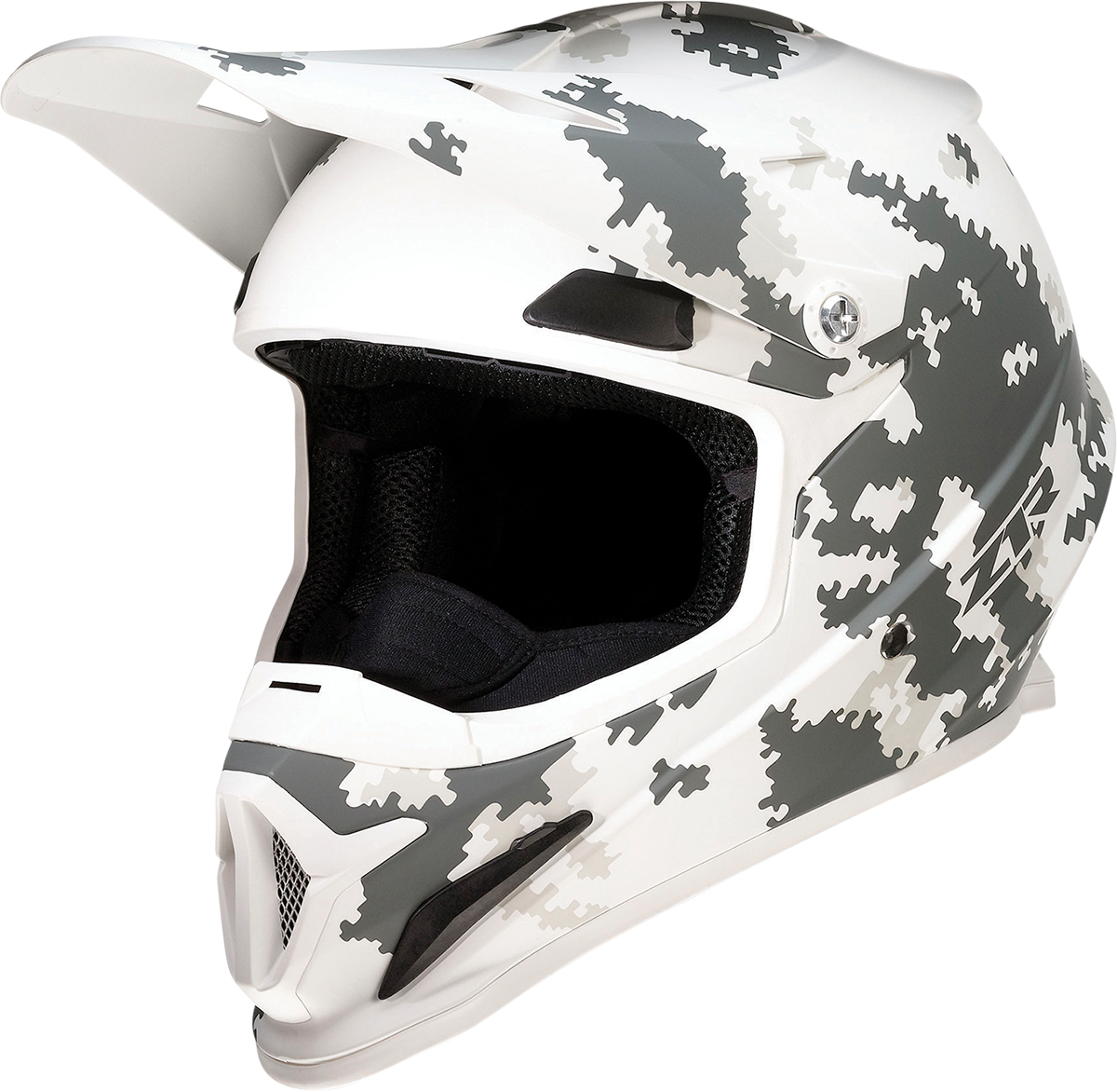 Z1R Rise Motorcycle Helmet - Snow Camo - White/Gray - XS 0120-0712