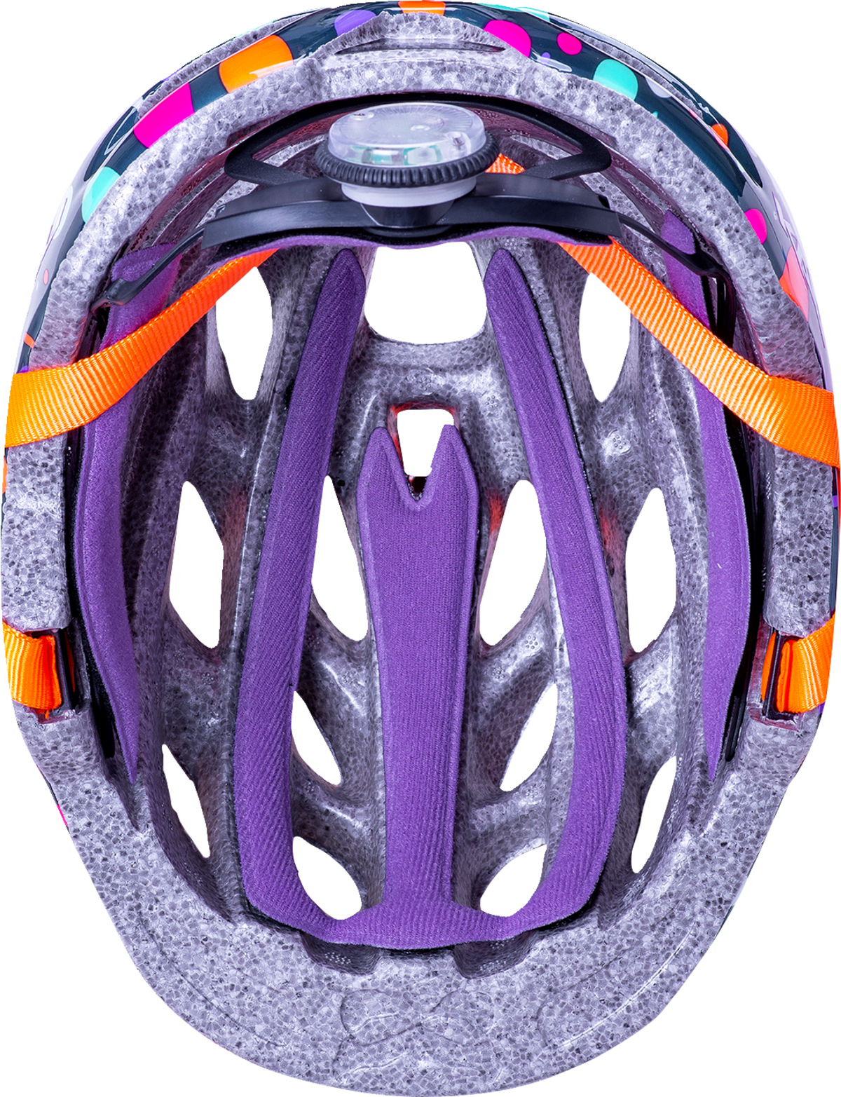 KALI Child Chakra Lighted Bicycle Helmet - Confetti - Gloss Teal - XS 0221022134