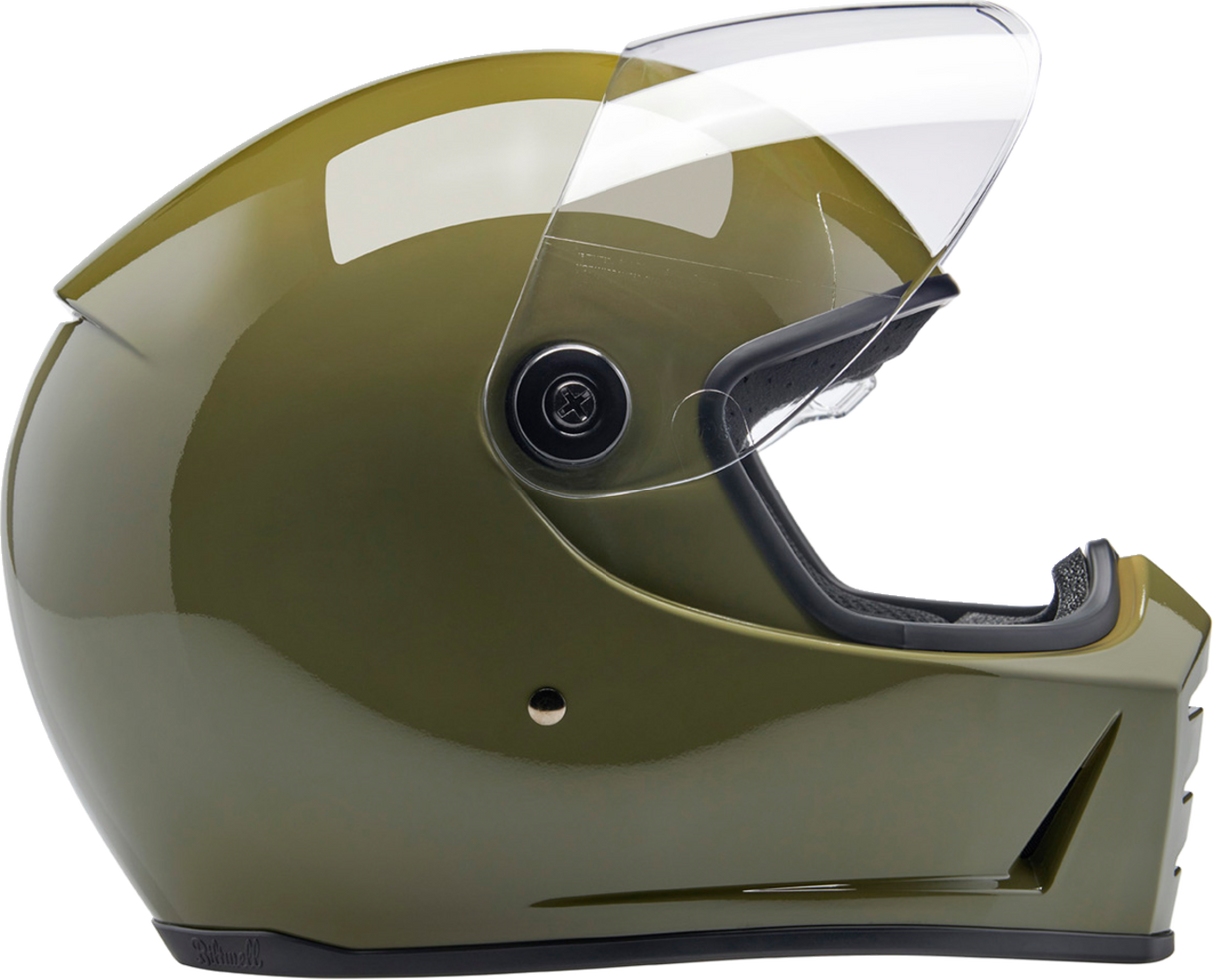 BILTWELL Lane Splitter Motorcycle Helmet - Gloss Olive Green - XS 1004-154-501