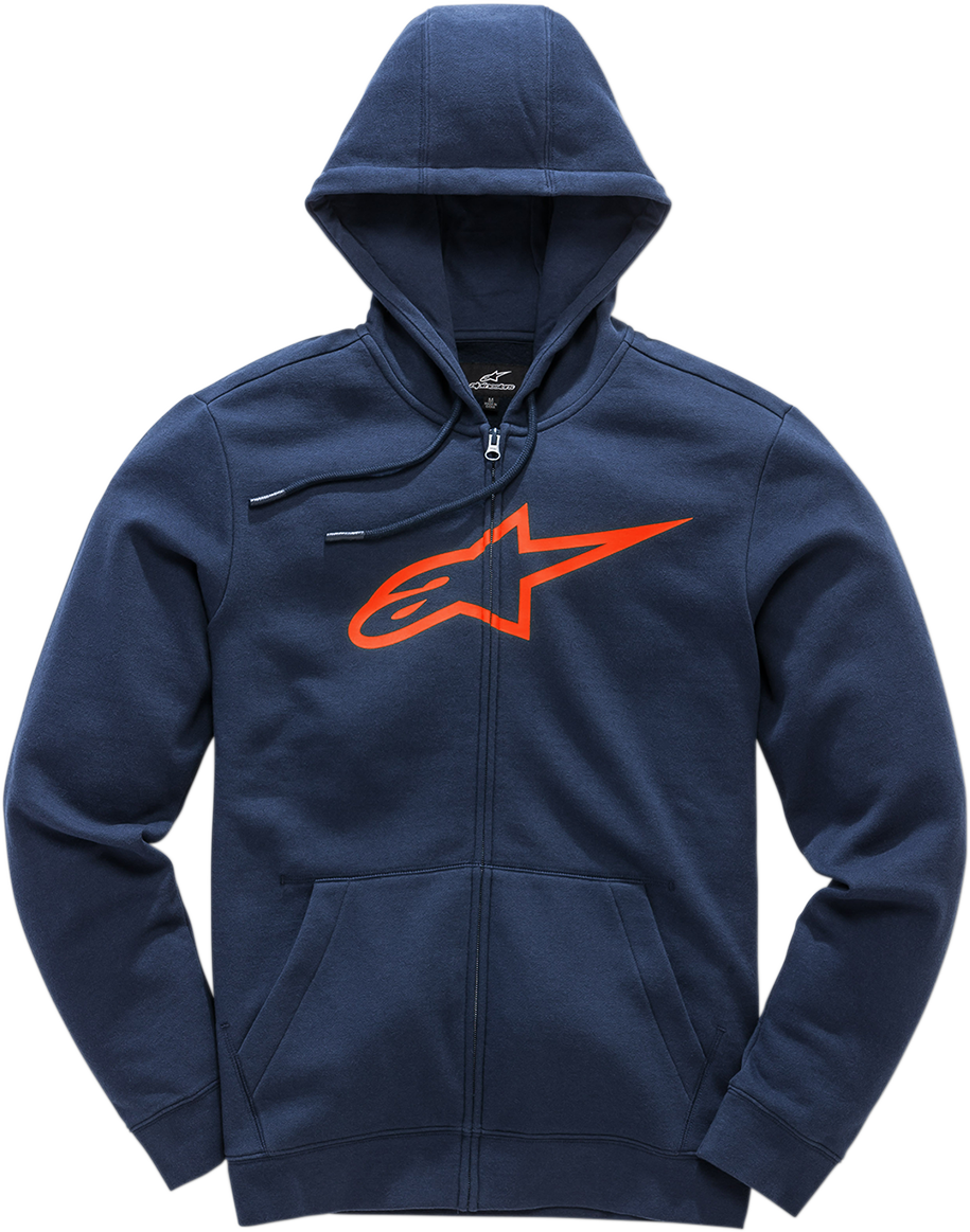 ALPINESTARS Ageless 2 Zip Hoodie - Navy/Red - Large 1038530527030L