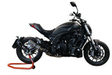 GPR Exhaust for Benelli 502 C 2019-2020, M3 Titanium Natural, Slip-on Exhaust Including Removable DB Killer and Link Pipe