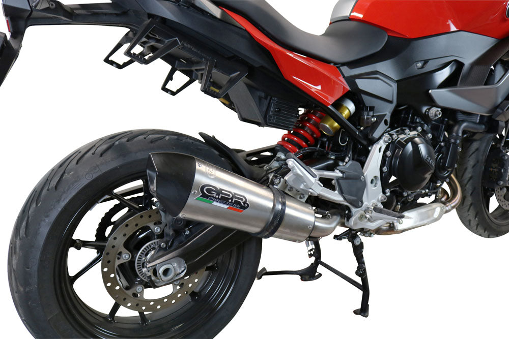 GPR Exhaust for Bmw F900XR F900R 2020-2023, GP Evo4 Titanium, Slip-on Exhaust Including Removable DB Killer and Link Pipe