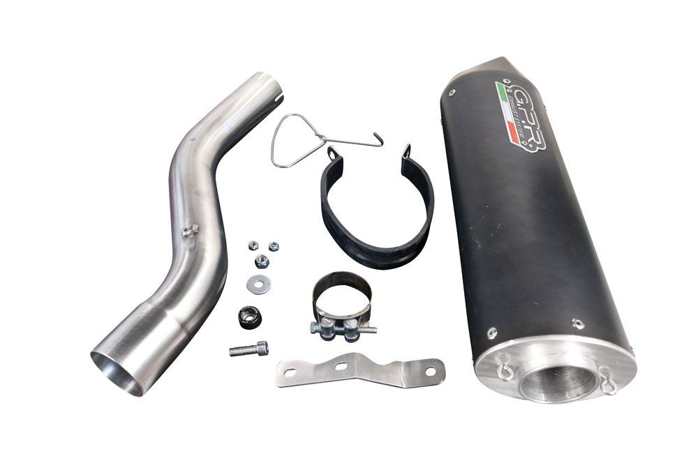 GPR Exhaust for Bmw F900XR F900R 2020-2023, Furore Evo4 Nero, Slip-on Exhaust Including Removable DB Killer and Link Pipe