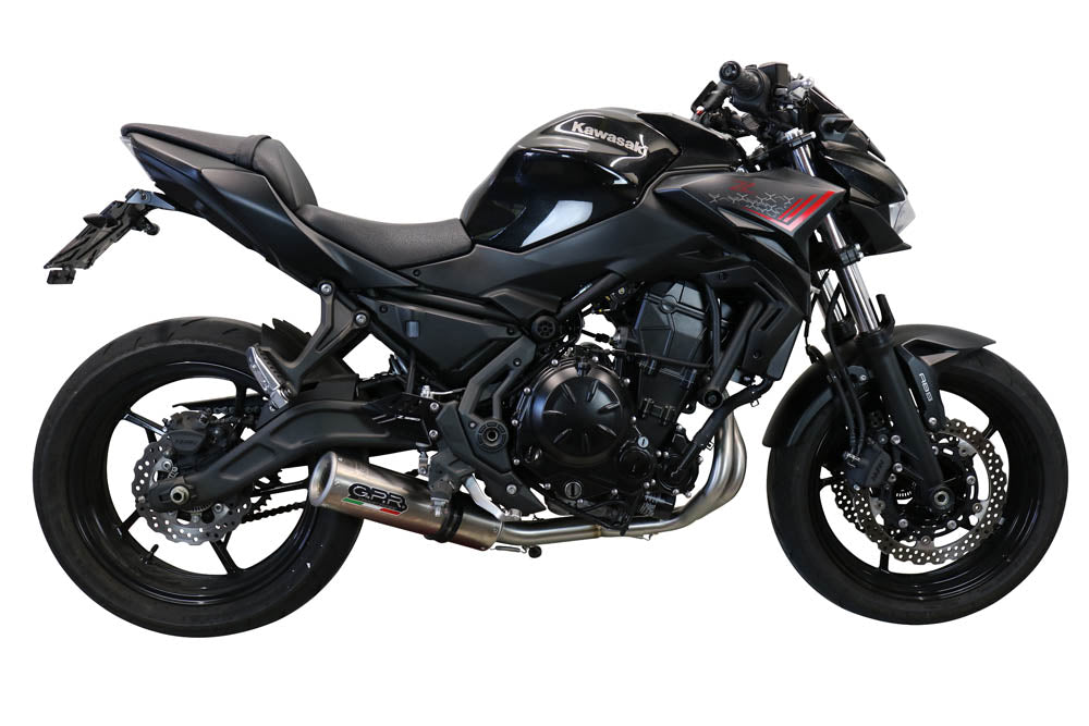 GPR Exhaust System Kawasaki Z650 ER 650 H 2017-2020, M3 Inox , Full System Exhaust, Including Removable DB Killer