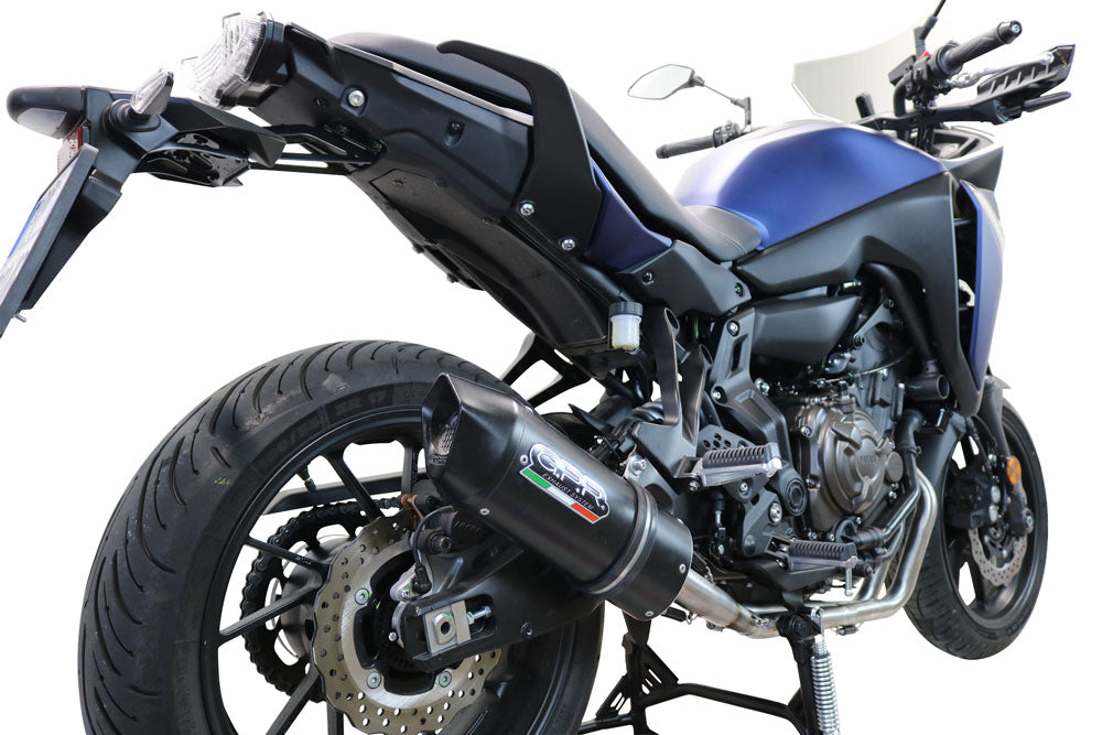 GPR Exhaust System Yamaha Tracer 700 2017-2019, Furore Evo4 Nero, Full System Exhaust, Including Removable DB Killer