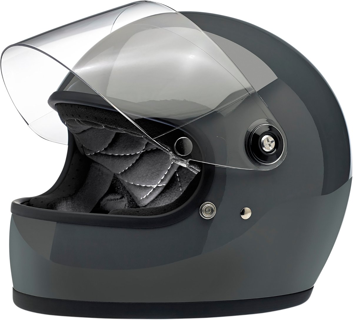 BILTWELL Gringo S Motorcycle Helmet - Gloss Storm Gray - XS 1003-109-101