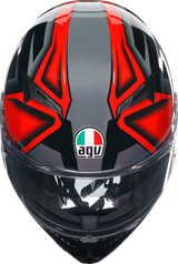 AGV K3 Motorcycle Helmet - Compound - Black/Red - Small 2118381004009S