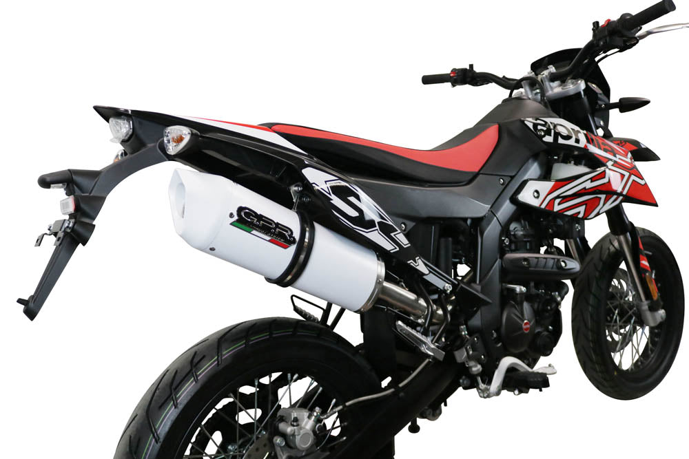 GPR Exhaust for Aprilia Sx 125 2021-2023, Albus Evo4, Slip-on Exhaust Including Link Pipe and Removable DB Killer