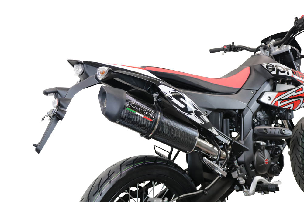 GPR Exhaust for Aprilia Sx 125 2021-2023, Furore Evo4 Poppy, Slip-on Exhaust Including Link Pipe and Removable DB Killer