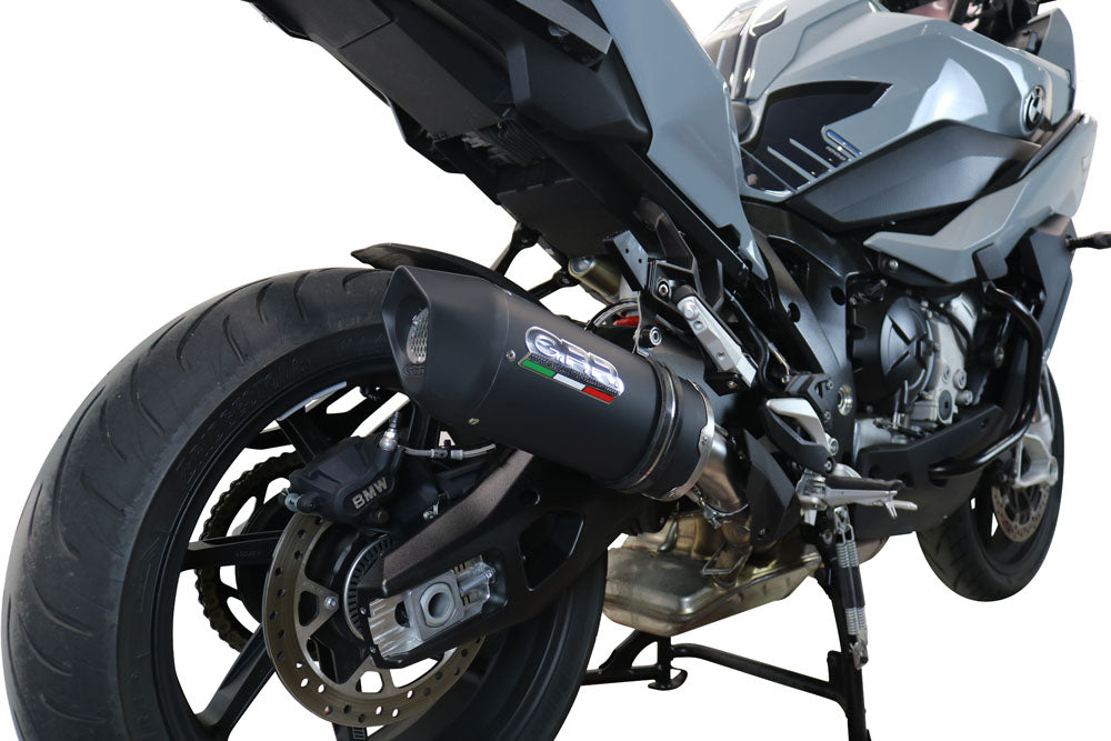 GPR Exhaust for Bmw S1000XR 2020-2023, Furore Evo4 Nero, Slip-on Exhaust Including Removable DB Killer and Link Pipe