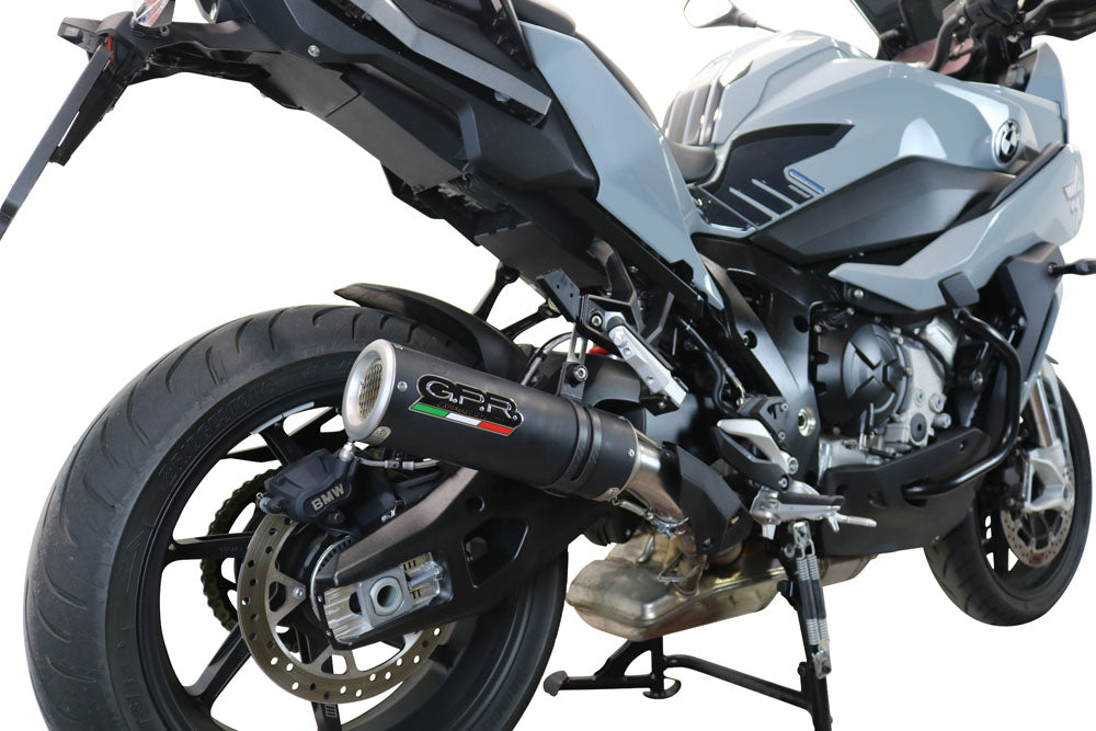 GPR Exhaust for Bmw S1000XR 2020-2023, M3 Black Titanium, Slip-on Exhaust Including Removable DB Killer and Link Pipe