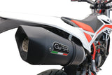 GPR Exhaust for Beta RR 125 4T Enduro 2019-2020, Furore Evo4 Nero, Slip-on Exhaust Including Link Pipe and Removable DB Killer