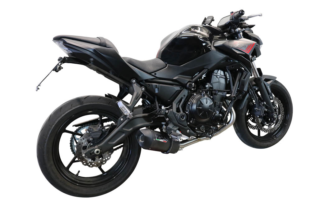 GPR Exhaust System Kawasaki Z650 ER 650 H 2017-2020, Furore Evo4 Nero, Full System Exhaust, Including Removable DB Killer