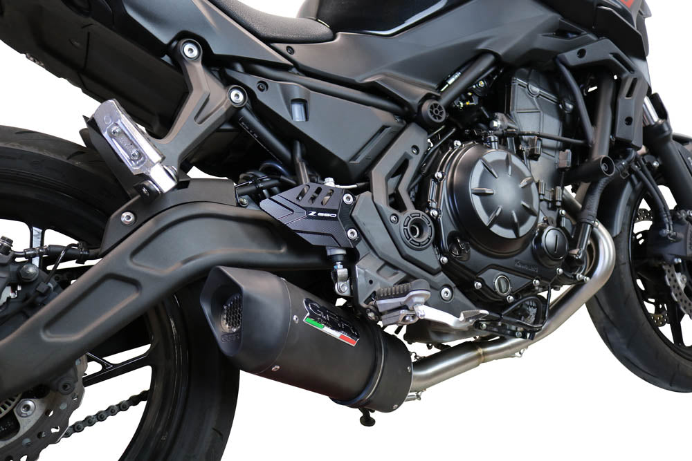 GPR Exhaust System Kawasaki Z650 ER 650 H 2017-2020, Furore Evo4 Nero, Full System Exhaust, Including Removable DB Killer