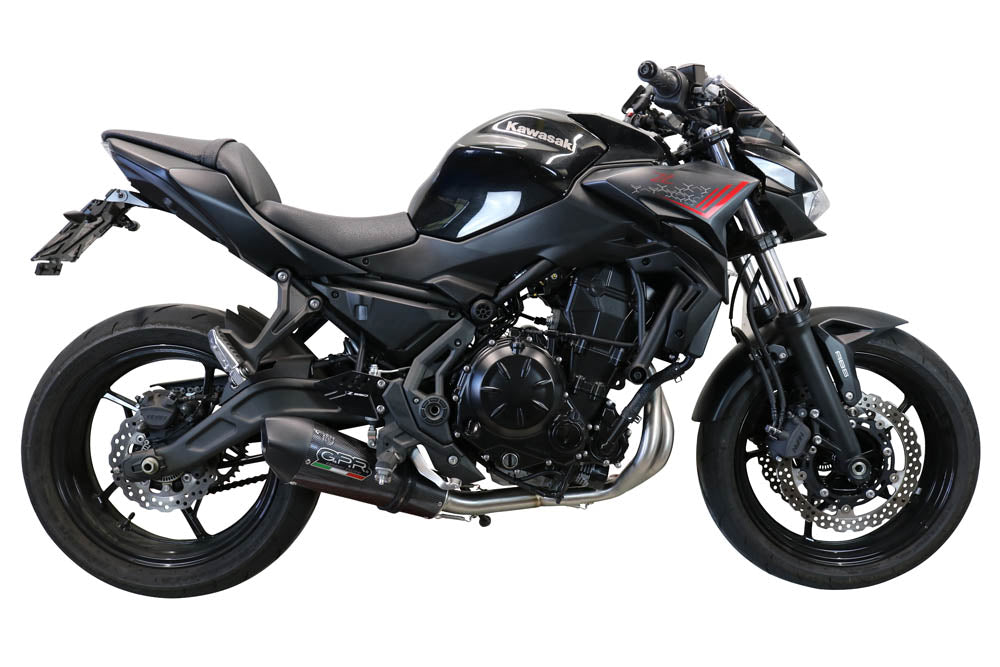 GPR Exhaust System Kawasaki Z650 ER 650 H 2017-2020, Gpe Ann. Poppy, Full System Exhaust, Including Removable DB Killer