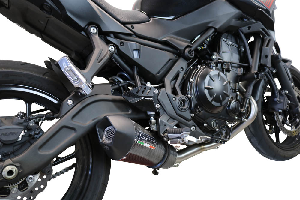 GPR Exhaust System Kawasaki Z650 ER 650 H 2017-2020, Gpe Ann. Poppy, Full System Exhaust, Including Removable DB Killer