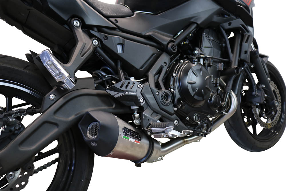 GPR Exhaust System Kawasaki Z650 ER 650 H 2017-2020, Gpe Ann. Titanium, Full System Exhaust, Including Removable DB Killer