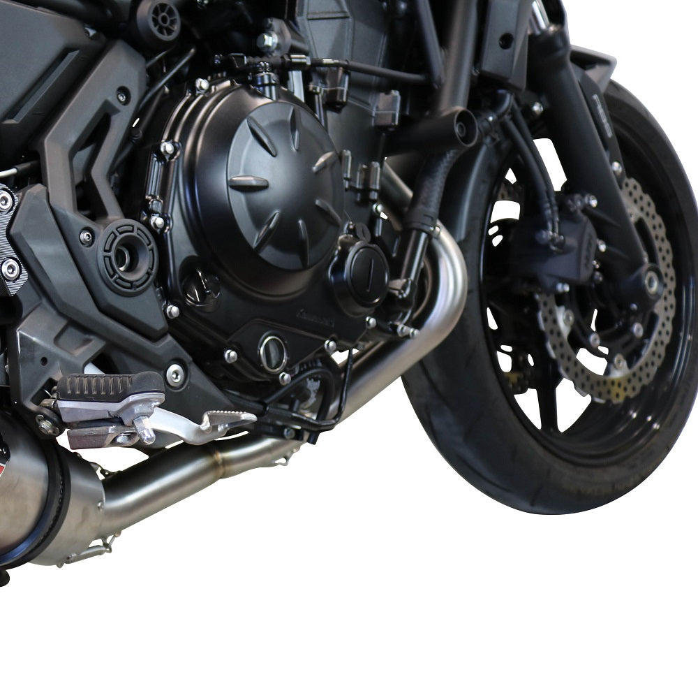 GPR Exhaust System Kawasaki Z650 ER 650 H 2021-2023, Furore Evo4 Nero, Full System Exhaust, Including Removable DB Killer