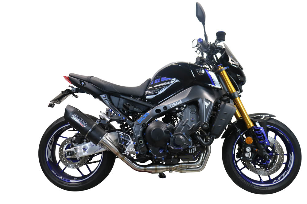 GPR Exhaust System Yamaha MT09 FJ09 2021-2023, Furore Evo4 Nero, Full System Exhaust, Including Removable DB Killer