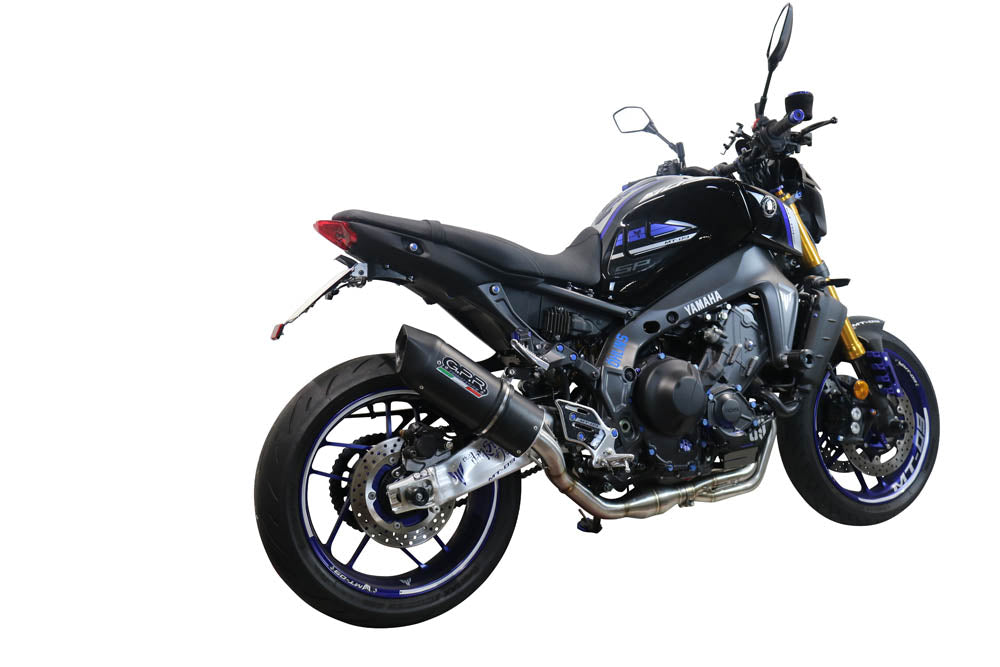 GPR Exhaust System Yamaha MT09 FJ09 2021-2023, Furore Evo4 Nero, Full System Exhaust, Including Removable DB Killer