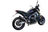 GPR Exhaust System Yamaha MT09 FJ09 2021-2023, Furore Evo4 Nero, Full System Exhaust, Including Removable DB Killer