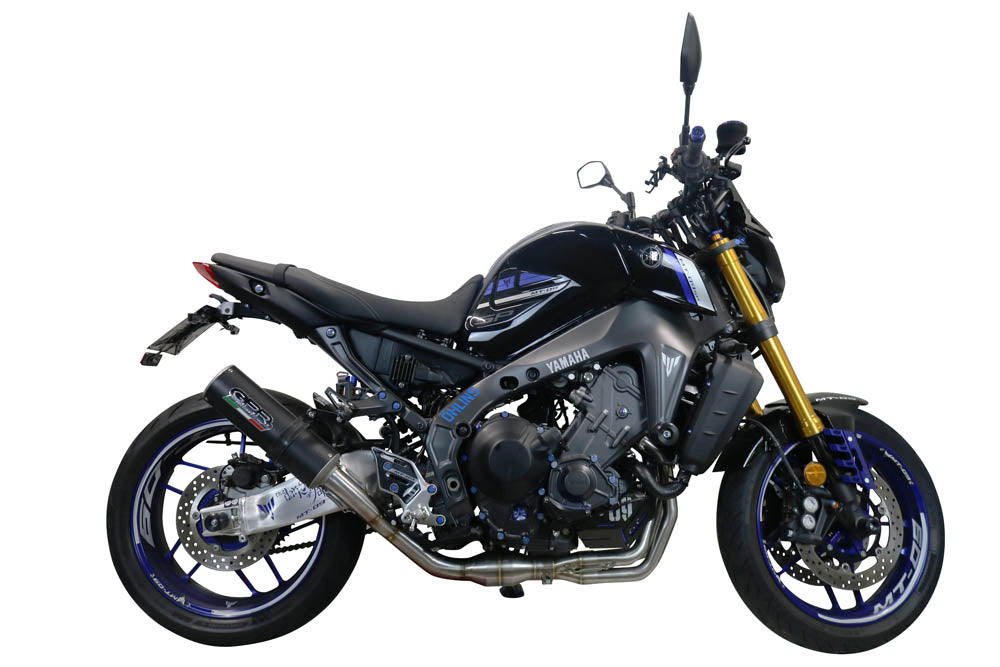 GPR Exhaust System Yamaha XSR900 2021-2023, M3 Black Titanium, Full System Exhaust, Including Removable DB Killer