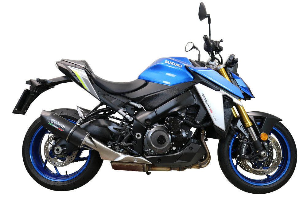 Suzuki GSXS 1000 2021-2024 Exhaust GPR Slip-on Furore Evo4 Nero