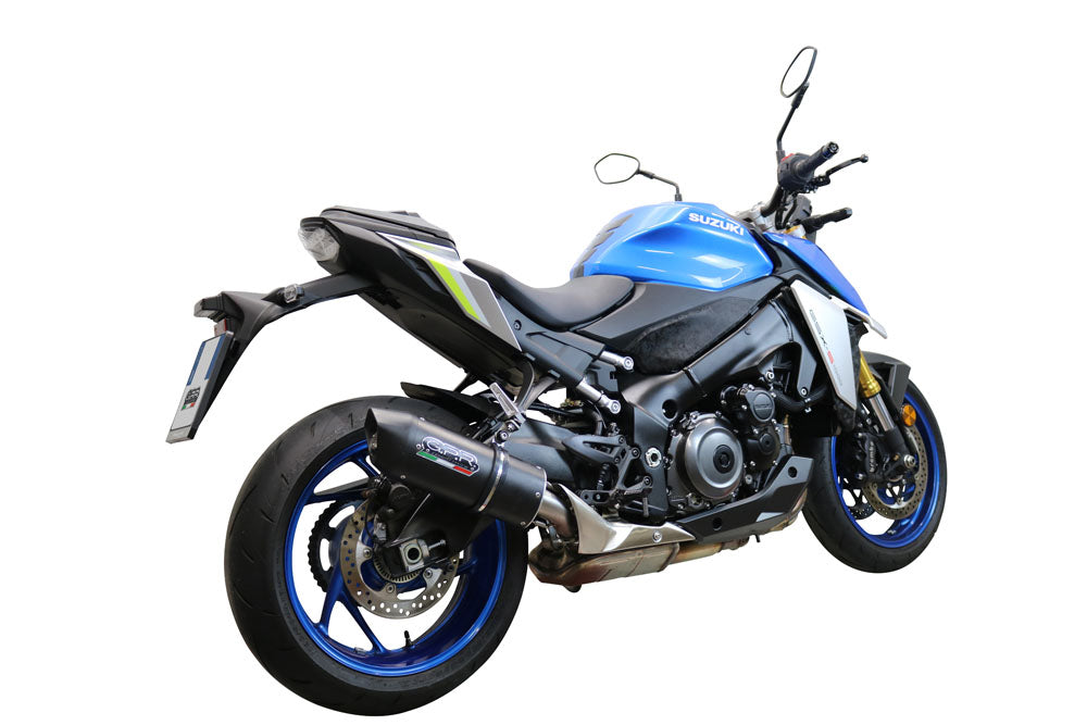 GPR Exhaust System Suzuki GSXS 1000 2017-2020, Furore Evo4 Nero, Slip-on Exhaust Including Removable DB Killer and Link Pipe