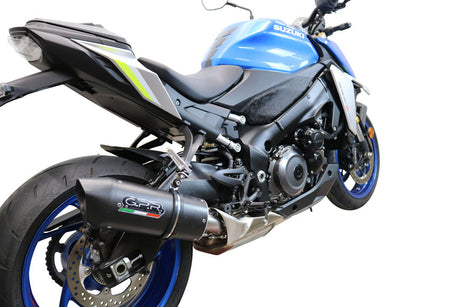 GPR Exhaust System Suzuki GSXS 1000F 2017-2020, Furore Evo4 Nero, Slip-on Exhaust Including Removable DB Killer and Link Pipe