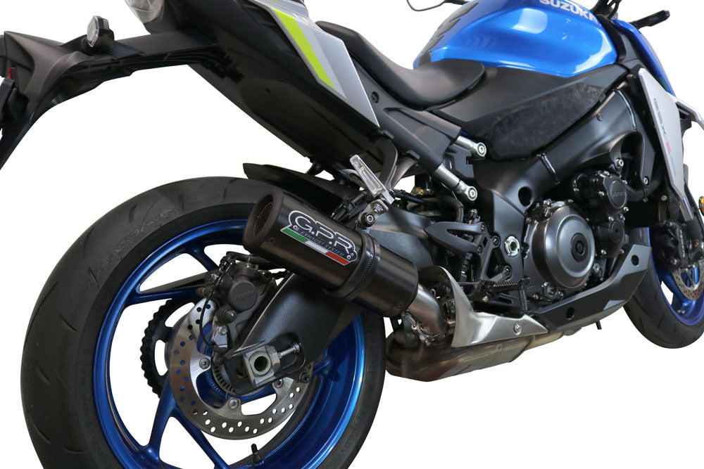 GPR Exhaust System Suzuki GSXS 1000F 2015-2016, M3 Titanium Natural, Full System Exhaust, Including Removable DB Killer