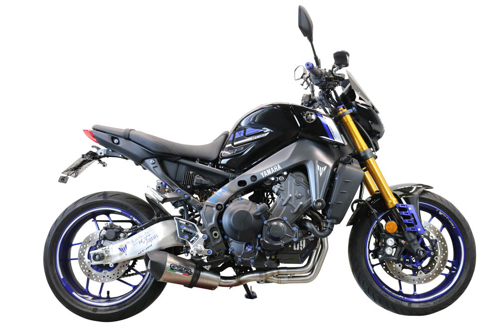 GPR Exhaust System Yamaha MT09 FJ09 2021-2023, Gpe Ann. titanium, Full System Exhaust, Including Removable DB Killer