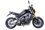 GPR Exhaust System Yamaha MT09 FJ09 2021-2023, M3 Black Titanium, Full System Exhaust, Including Removable DB Killer