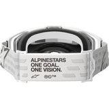 ALPINESTARS GOGGLES Vision 8 Goggle - Corp - White - Silver Mirror  5101625-2055