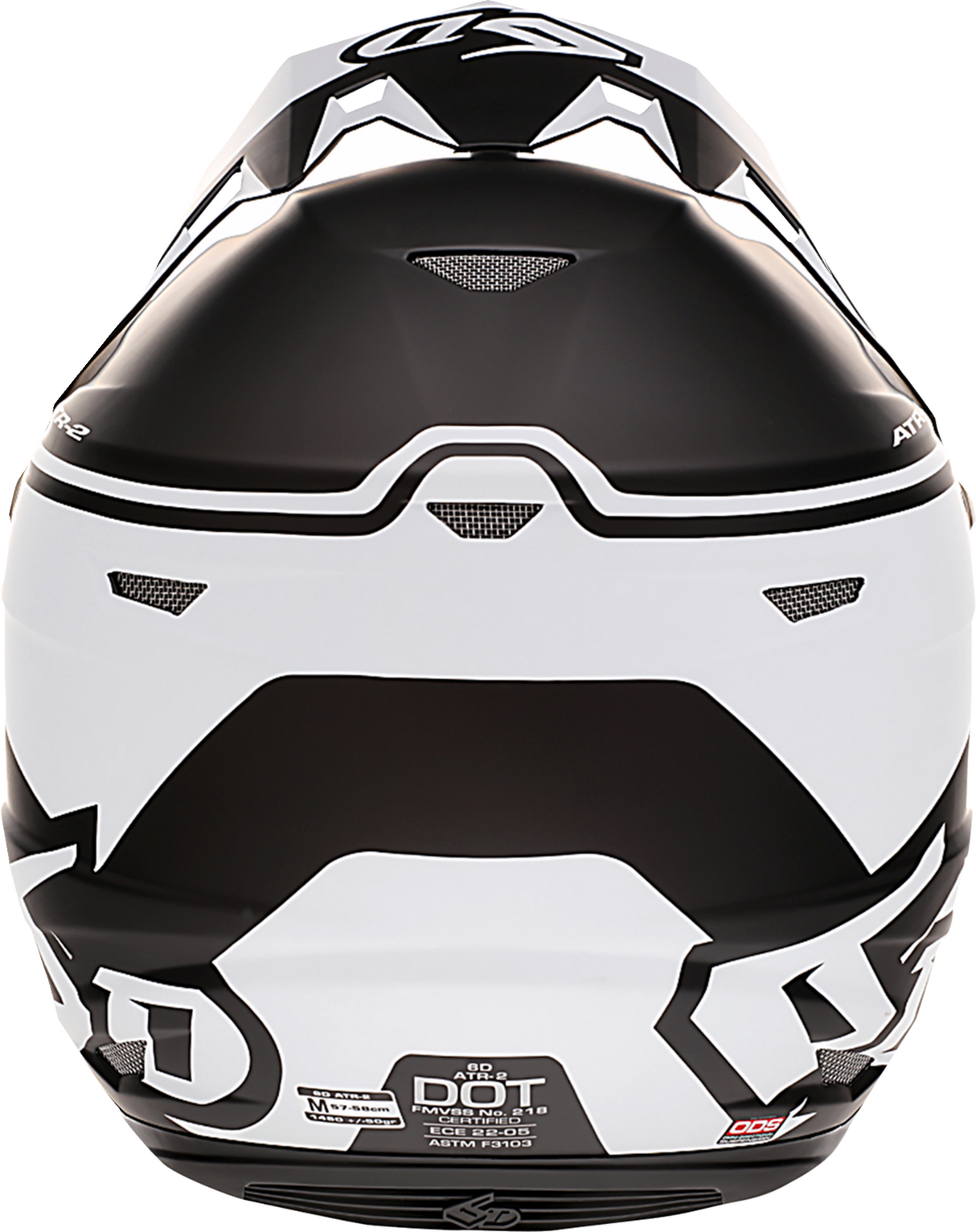 6D ATR-2 Motorcycle Helmet - Drive - White - Large 12-2717