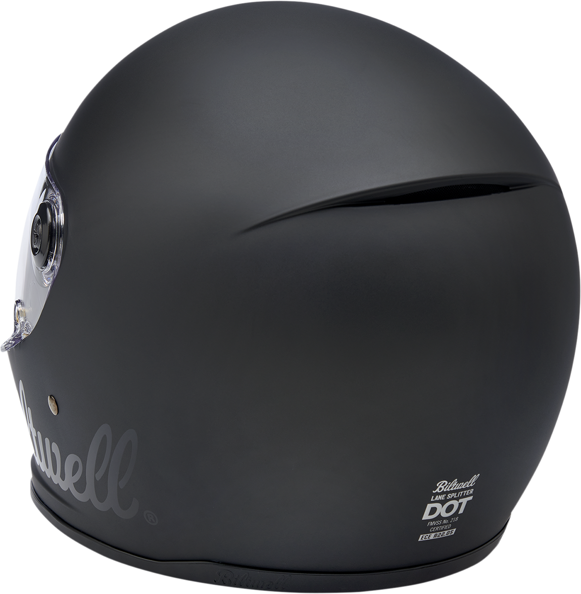 BILTWELL Lane Splitter Motorcycle Helmet - Flat Black Factory - Medium 1004-638-103