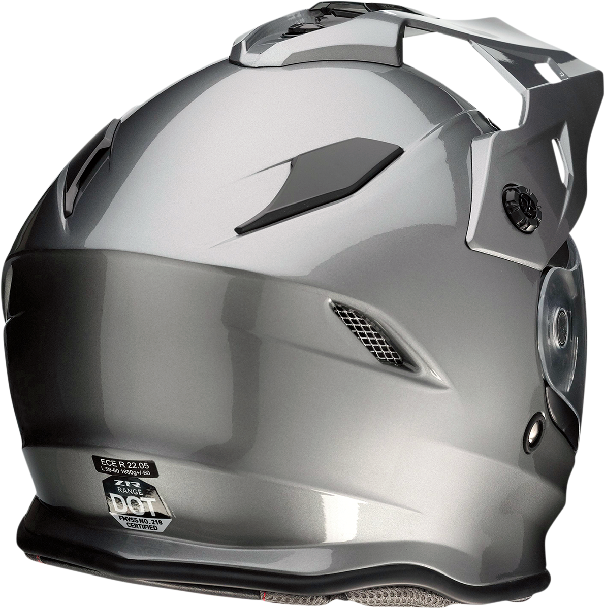 Z1R Range Dual Sport Motorcycle Helmet - Dark Silver - XS 0101-10882