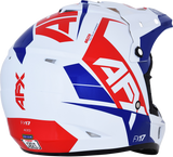 AFX FX-17 Motorcycle Helmet - Aced - Red/White/Blue - Large 0110-6481