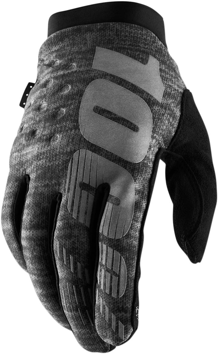 100% Brisker Gloves - Heather Gray - 2XL 10003-00024