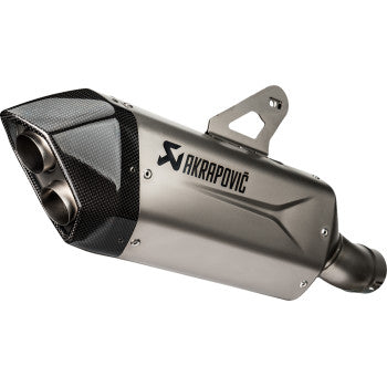 BMW R1300GS 2024 Exhaust, Akrapovic Slip-On Muffler in Titanium Silver S-B13SO4-HJGT