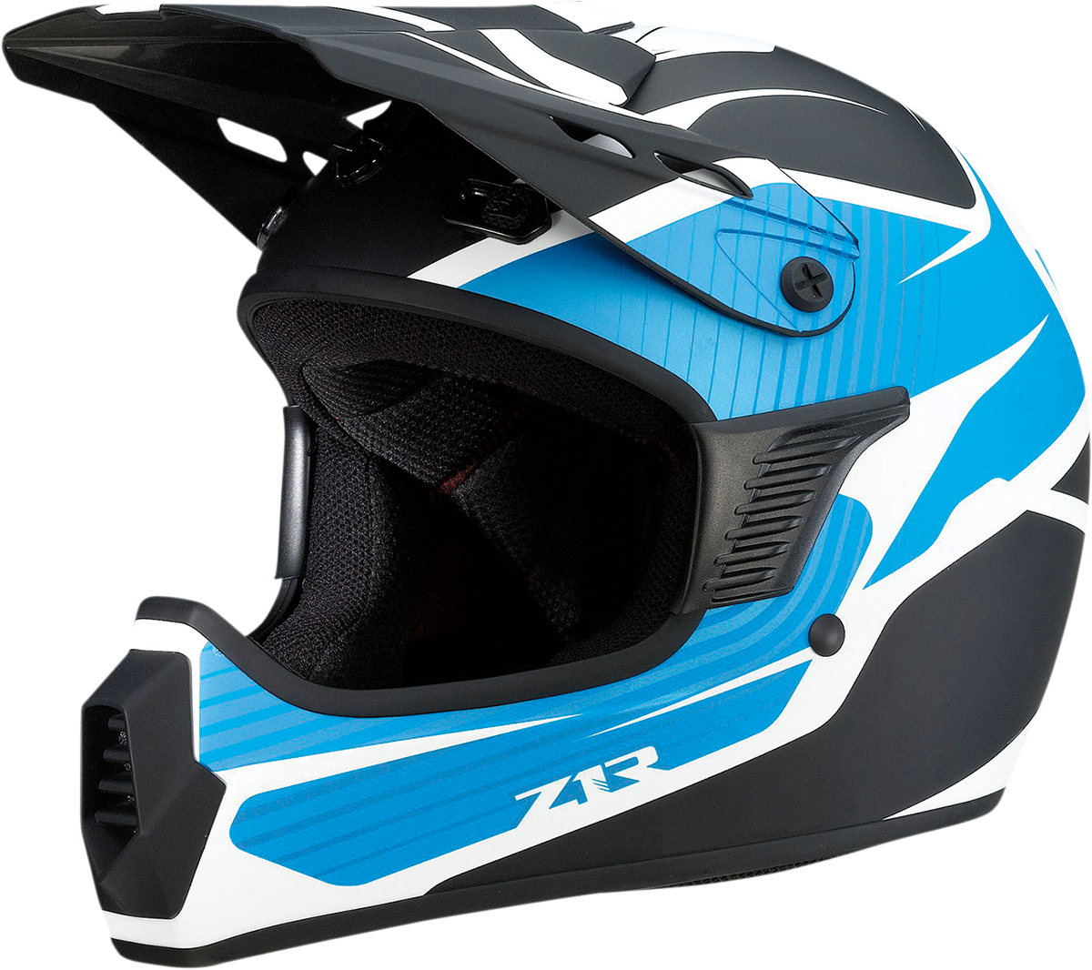 Z1R Child Rise Motorcycle Helmet - Flame - Blue - L/XL 0111-1436