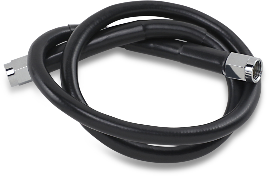 DRAG SPECIALTIES Universal Brake Line - Black - 24" 824-BLK