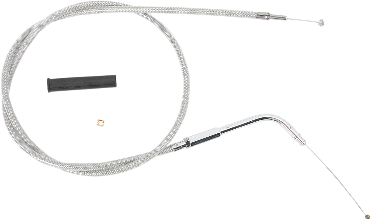 DRAG SPECIALTIES Idle Cable - 33.69" - Braided 5340500B