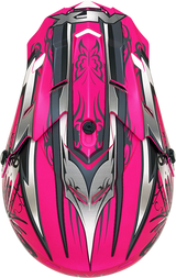 AFX FX-17 Motorcycle Helmet - Butterfly - Matte Hot Pink - XL 0110-7110