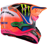 ALPINESTARS Supertech M10 Motorcycle Helmet - Deegan Monster - MIPS® - Gloss Orange Fluo/Purple/Pink Fluo - 2XL 8300425-433-XXL