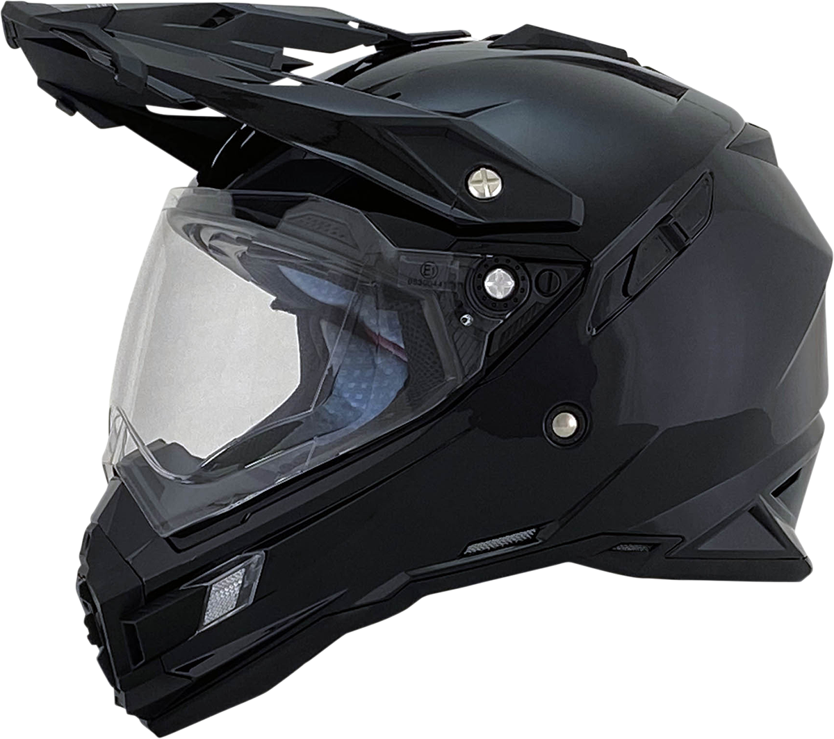 AFX FX-41DS Motorcycle Helmet - Gloss Black - XS 0110-3742