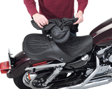 DRAG SPECIALTIES EZ Glide II Convertible Backrest with Cover NO VERTICAL ADJUSTMENT 0822-0460