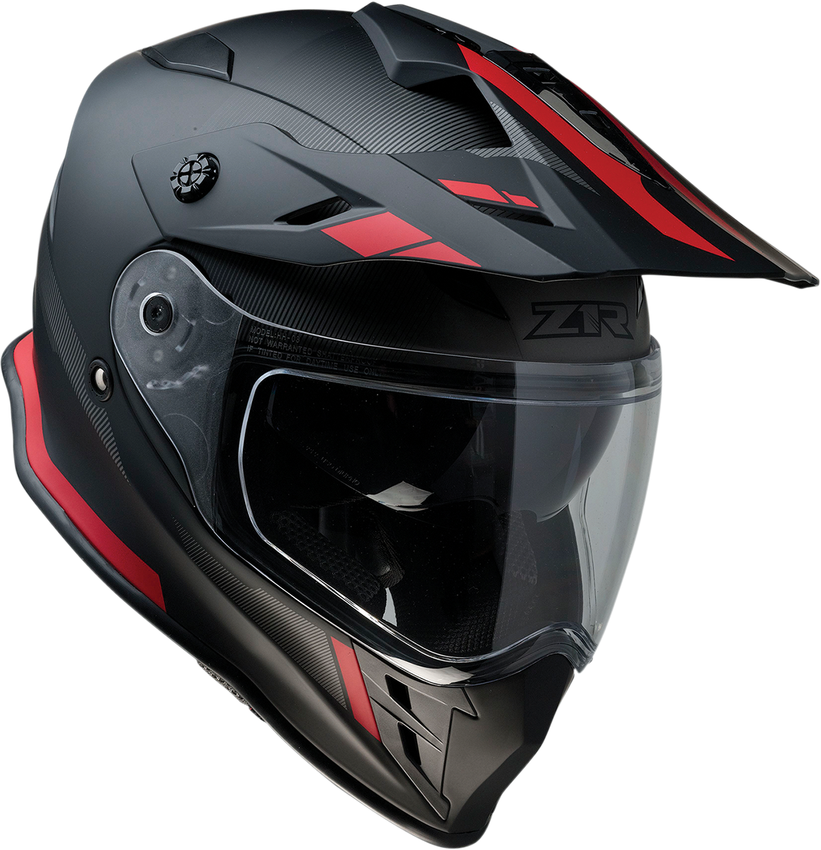 Z1R Range Motorcycle Helmet - Uptake - Black/Red - Small 0140-0014