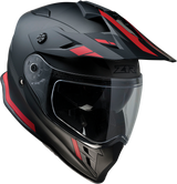 Z1R Range Motorcycle Helmet - Uptake - Black/Red - Small 0140-0014