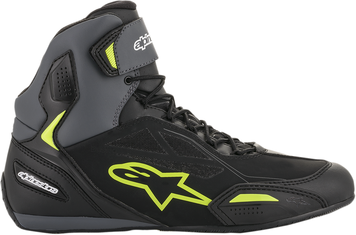 ALPINESTARS Faster-3 Drystar® Shoes - Black/Gray/Yellow - US 7.5 2540719175-7.5